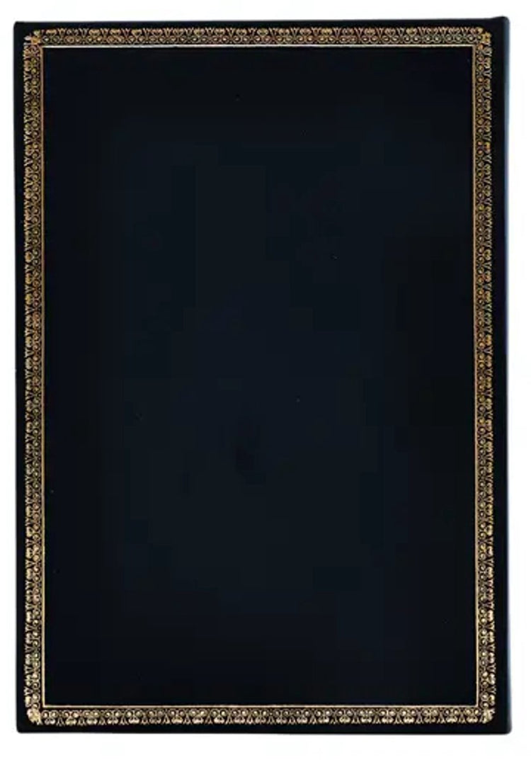Paperblanks édition noire journaux à couverture rigide édition noire bande élastique doublée midi 144 pages 120 g/m²