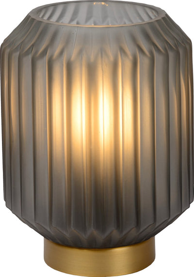 Lucide sueno - lampe de table - ø 13 cm - 1xe14 - gris