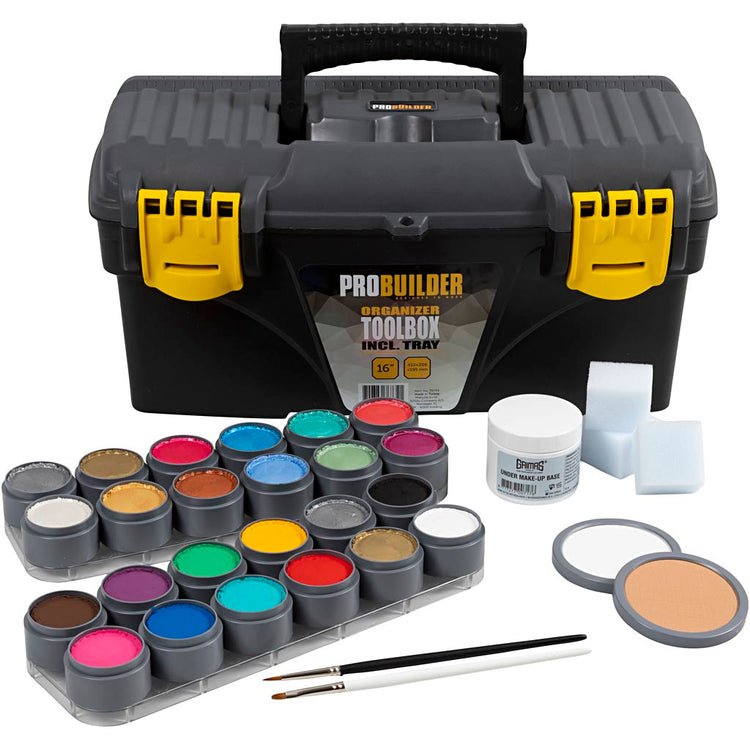 Coffret de peinture pour le visage Grimas, différentes couleurs, 39 pièces 1 set
