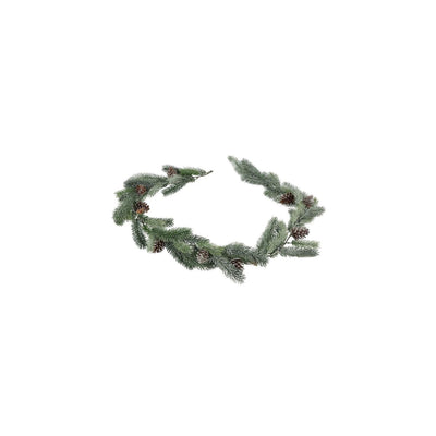Guirlande champêtre champêtre abies vert avec paillettes plastique 22x18x183cm