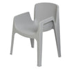Chaise de salle à manger newyork en plastique gris