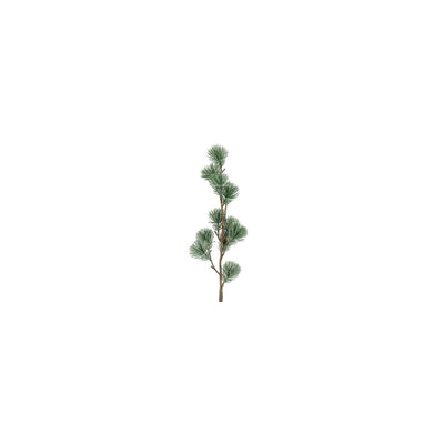 Champ de campagne champ de campagne branche artificielle Pinus sphaera plastique vert 14x10x64cm