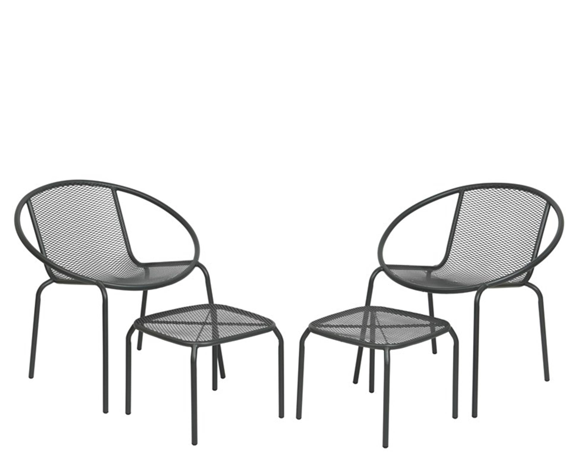 Decoris vigo ensemble de balcon anthracite