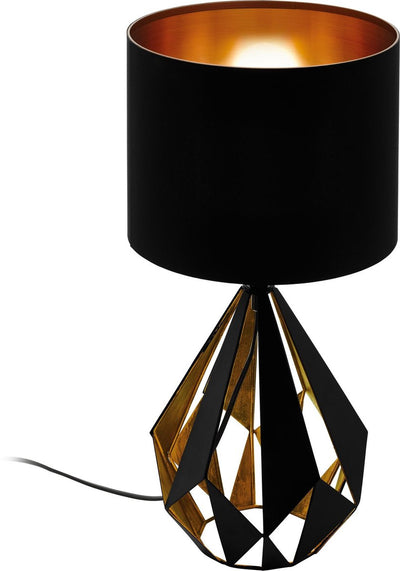 Lampe de table Eglo Carlton 5 - e27 - 51 cm - cuivre noir