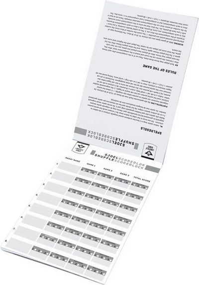 Bloc de score pour jeu de palets Engelhart – lot de 10 pièces – 50 feuilles par bloc – bloc de score pour jeu de palets – notation et enregistrement des matchs – Longfield