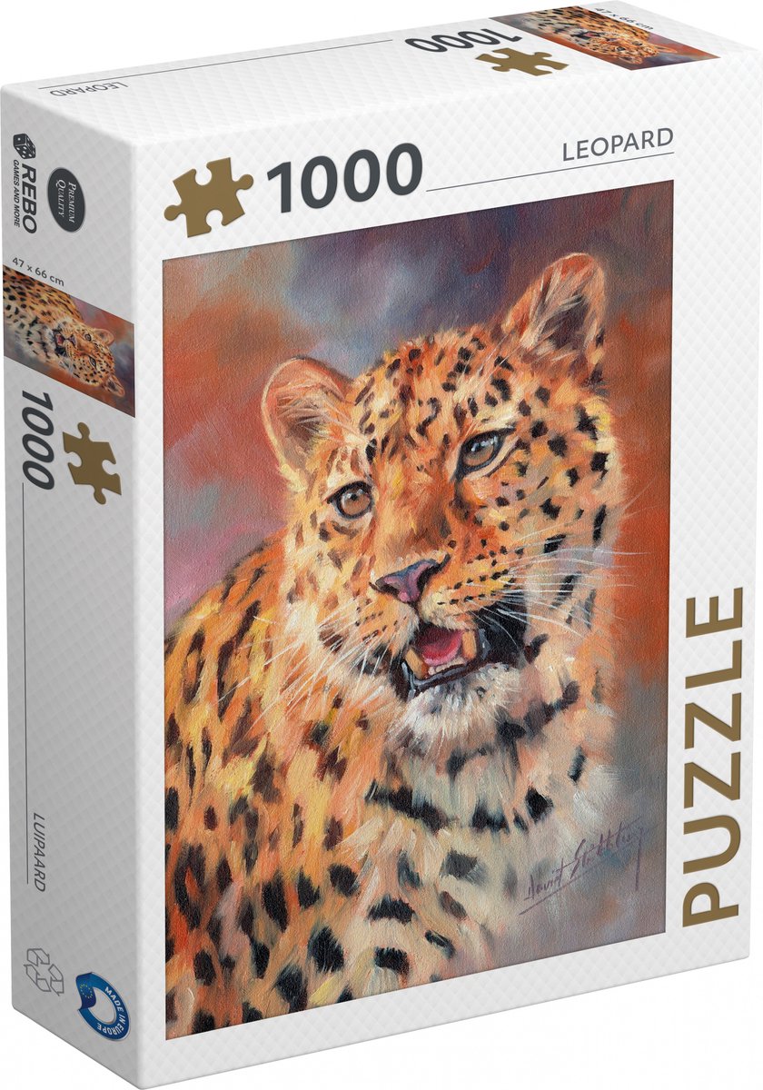 Rebo Productions Legpuzzel Leopard 1000 pièces