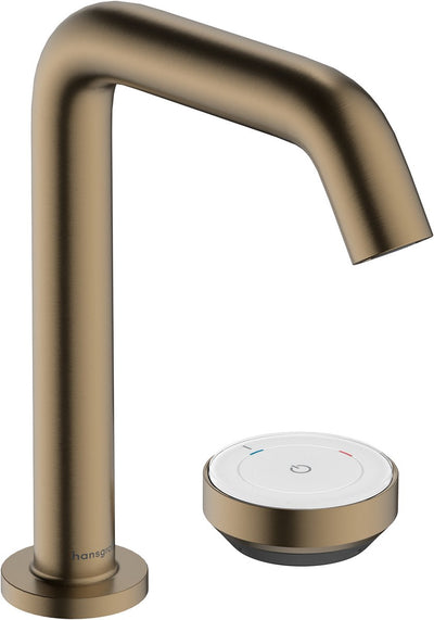 Hansgrohe tecturis s - robinet de lavabo - démarrage à froid à économie d'énergie - avec vidage - taille 150 mm - bronze brossé