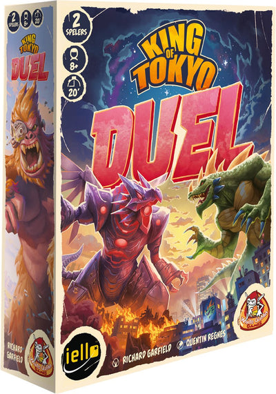 Jeux de gobelins blancs - roi de tokyo : duel - jeu à 2 personnes - 2 joueurs - jeu de dés tactique et rapide - 20 minutes - à partir de 8 ans