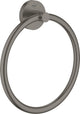 Anneau porte-serviettes Grohe essentials - graphite dur brossé (anthracite mat) - ø 18 cm