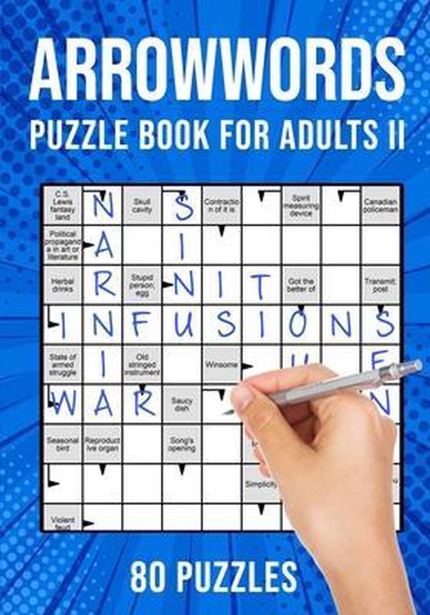 Livres de puzzles de mots fléchés pour adultes