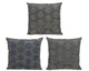 Decoris coussin d'extérieur fleur grise 45x45 assorti