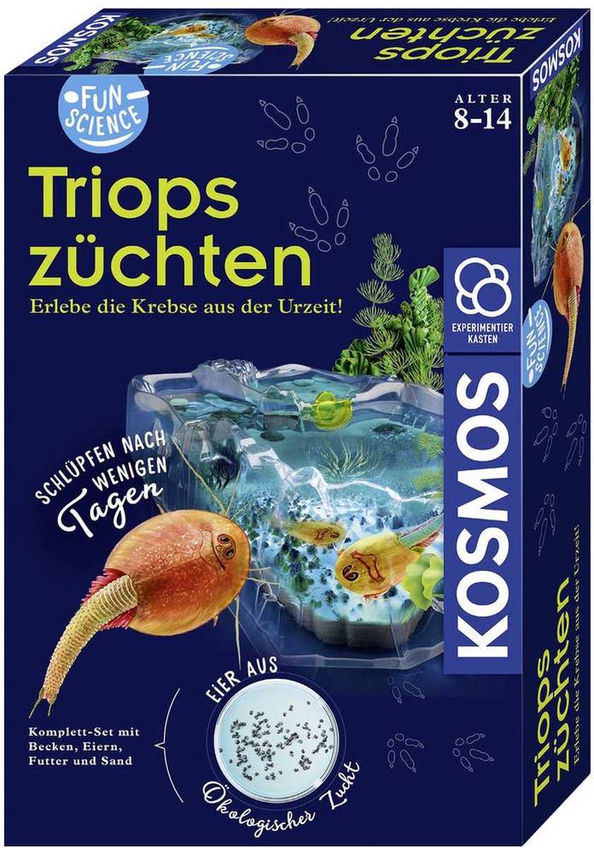 Kosmos 637231 boîte d'expérimentation fun science triops züchten à partir de 8 ans