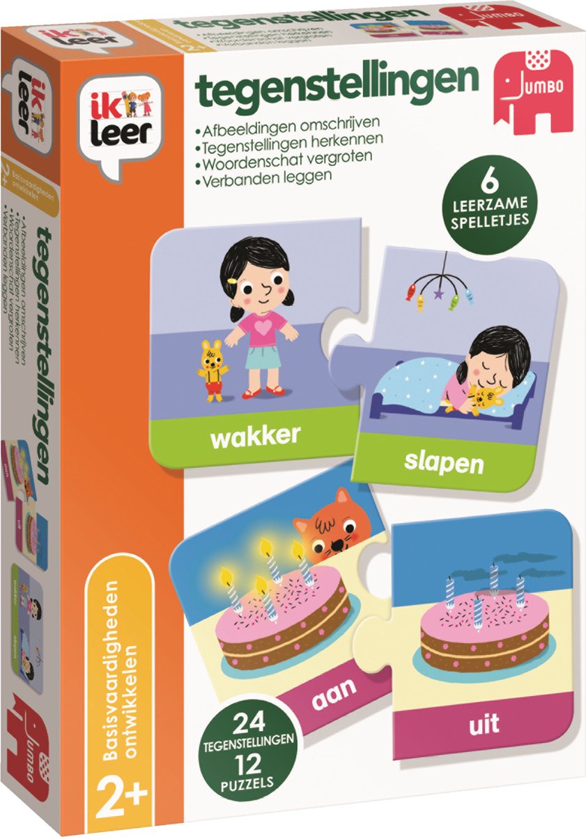 Jumbo J'apprends à contradiction le jeu éducatif