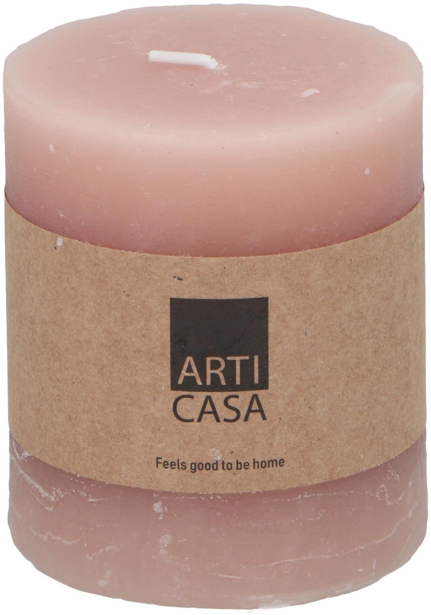 Bougie pilier Arti casa ø7 x 8 cm - 30 heures de combustion - rose