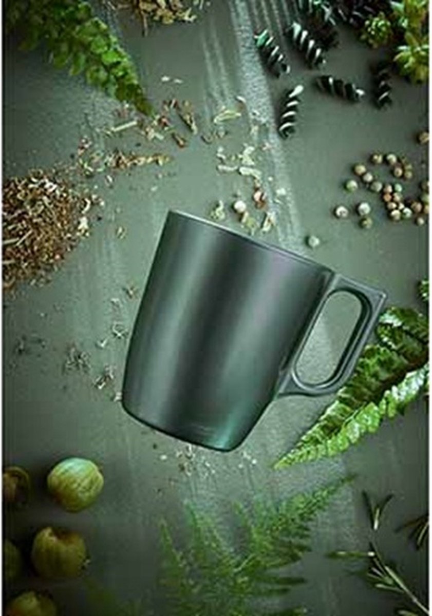 Mug flashy tendance cosy Luminarc 25cl - feuille verte