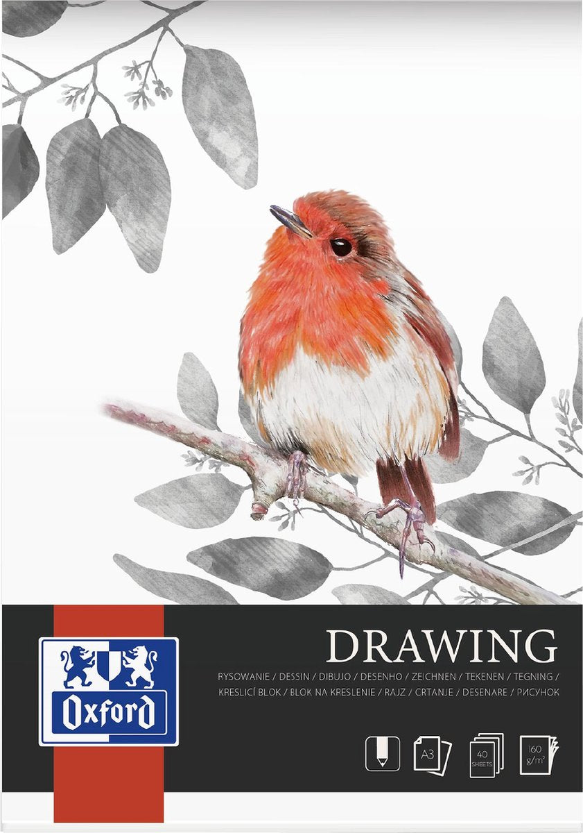 Bloc à dessin Oxford - a3 - 40 feuilles - 160g