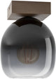 Plafonnier Eglo filago - e27 - 20 cm - marron noir - verre