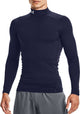 Under Armour UA CG Armour Comp Mock-Blu chemise de sport homme - marine minuit - blanc