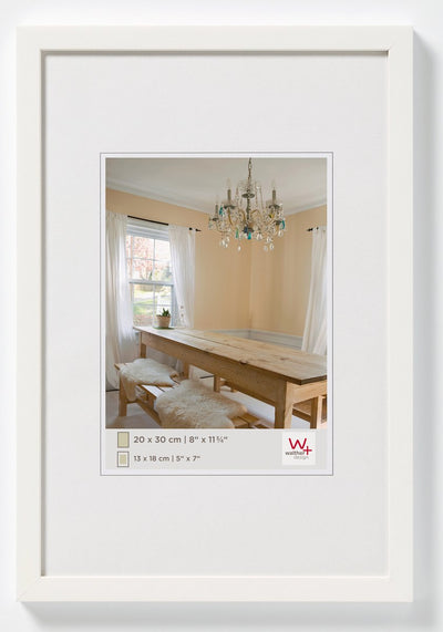 Poivrons Walther - cadre en bois - format photo 29,7x42 cm (a3) - blanc