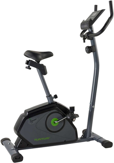 Vélo d'appartement Tunturi cardio fit b40 - 8 niveaux de résistance - équipé d'un support pour tablette et de roues de transport - vélo de fitness avec entrée basse