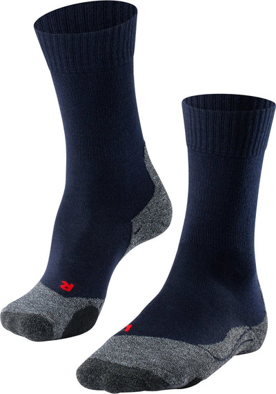 Falke tk2 chaussettes de marche en laine épaisse anti-ampoules en matériau fonctionnel hommes bleu - taille 46-48