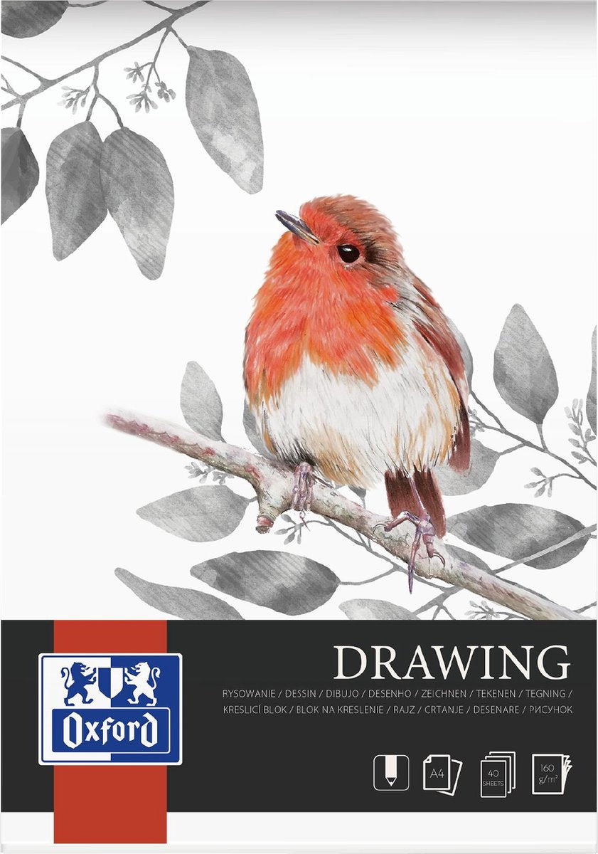 Bloc à dessin Oxford - a4 - 40 feuilles - 160g