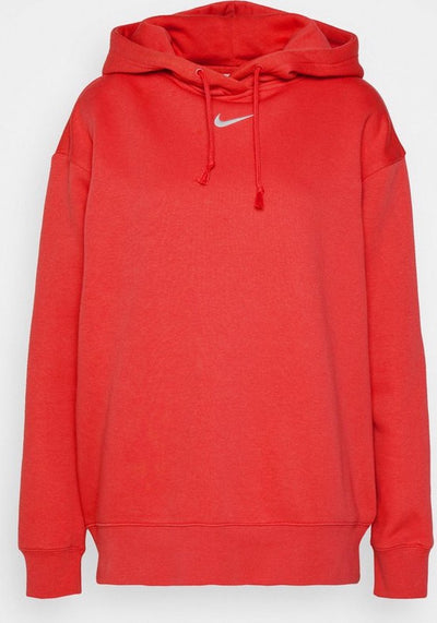 Nike w nsw phnx flc os po sweat à capuche de sport pour femme - rouge - taille m