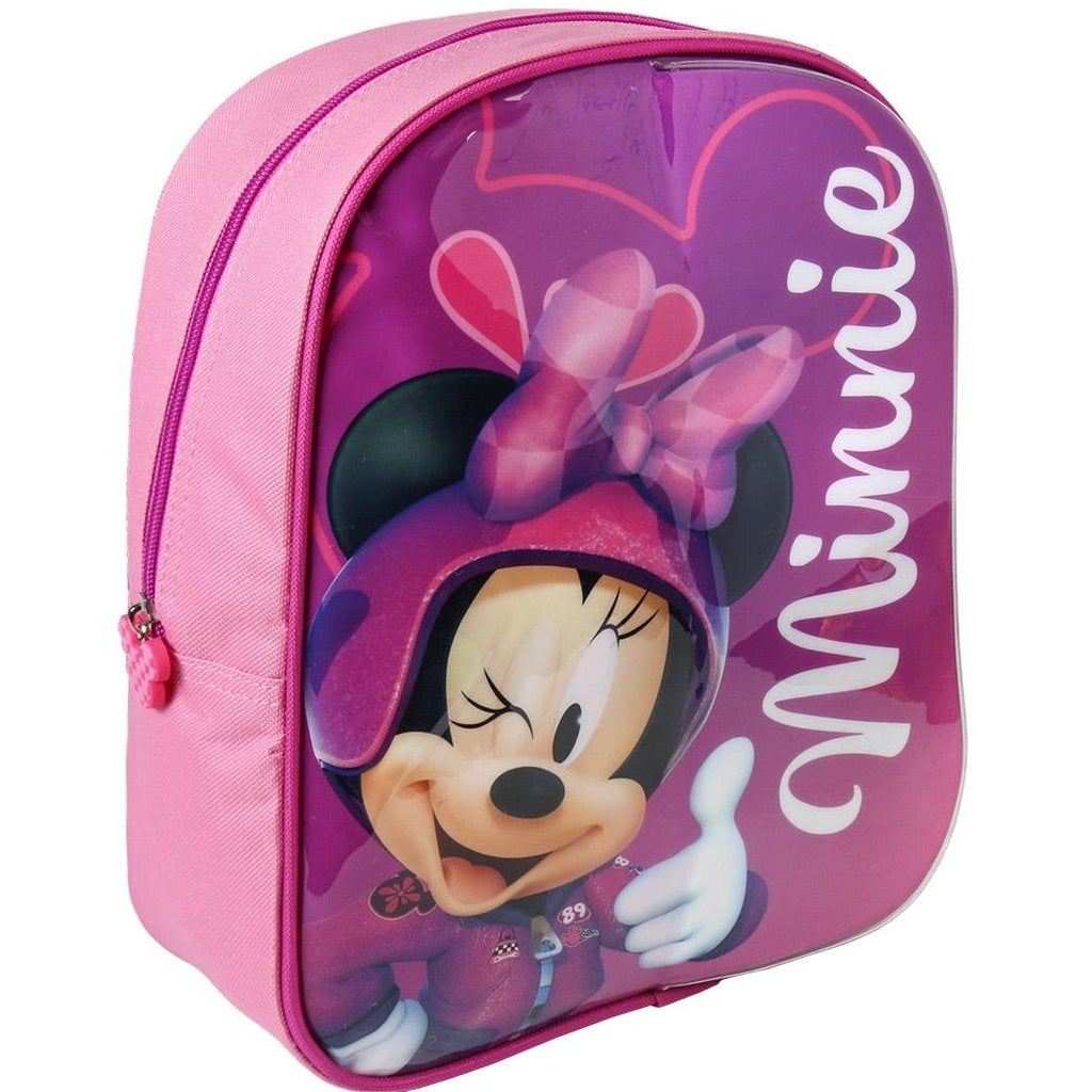 Sac à dos Cerda Minnie Mouse avec zone d'écriture + 2 marqueurs 25x31x10 cm rose
