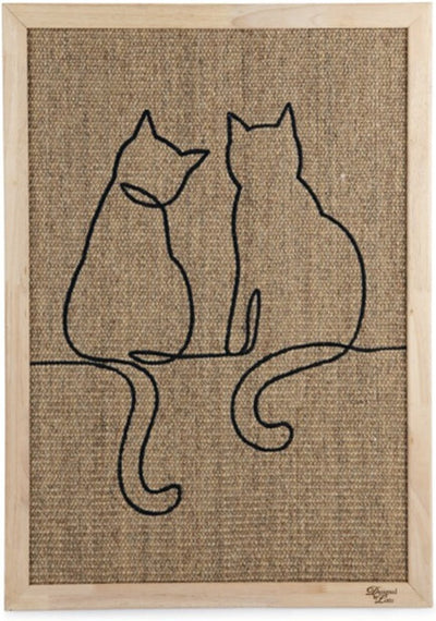 Conçu par lotte poezels - planche à gratter - bois - 50x70x2 cm