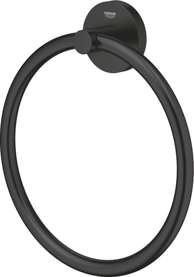 Anneau porte-serviettes Grohe start - noir mat