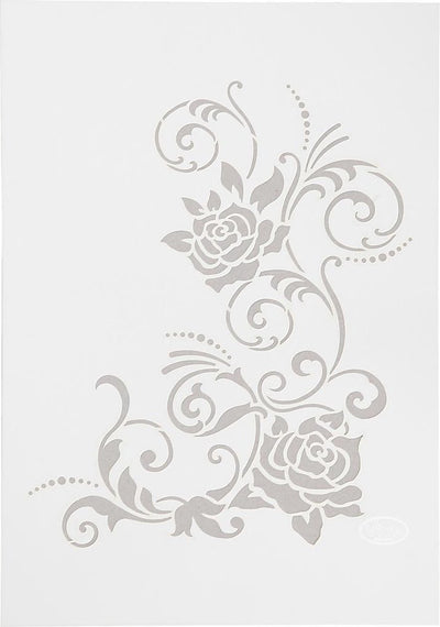 Template flexible de la décoration Viva, fleurs, A4, Vel 210x297 mm, 1 pièce