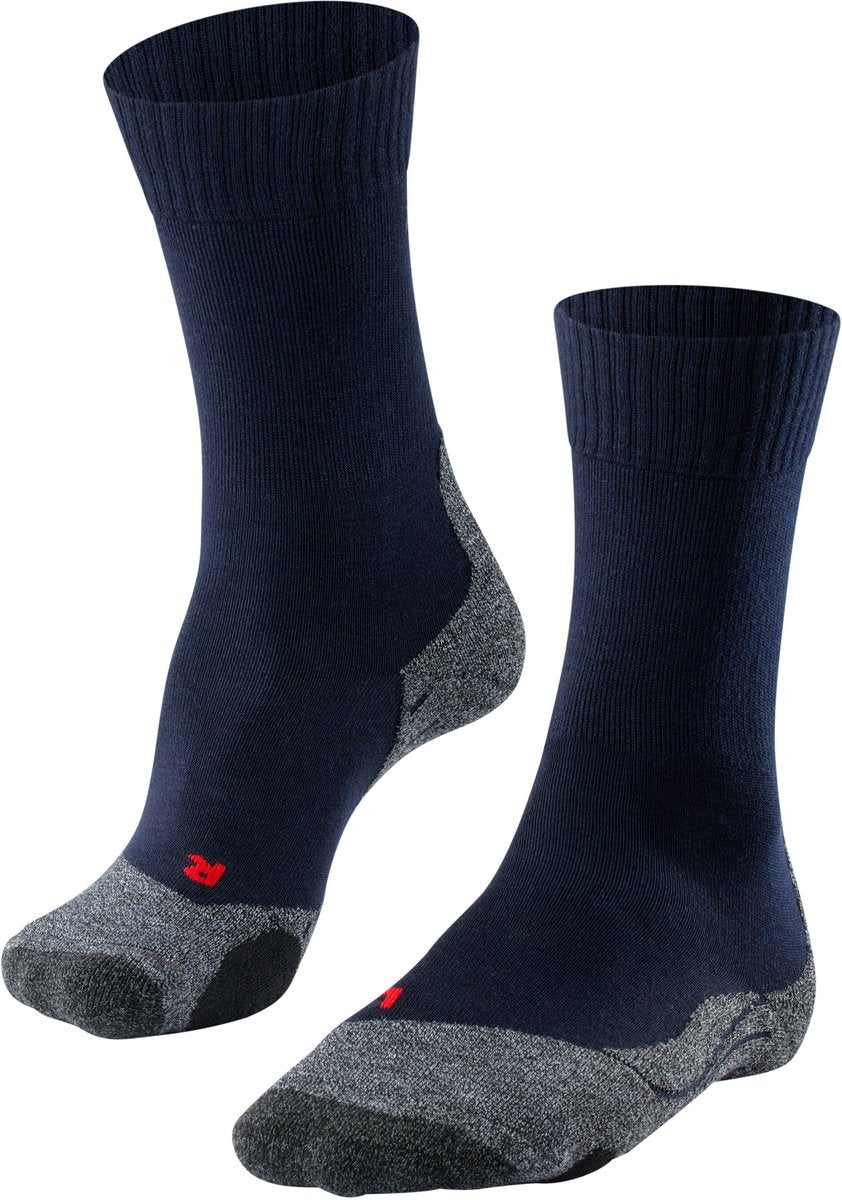 Falke tk2 chaussettes de marche en laine épaisse anti-ampoules en matériau fonctionnel hommes bleu - taille 39-41