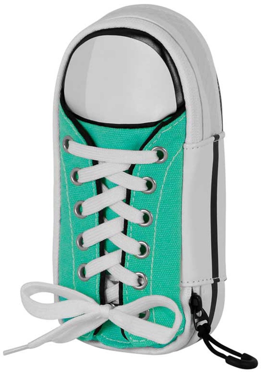 Charactermania - oh mon papa ! - trousse à dessin baskets menthe - trousse à crayons - trousse à stylos - turquoise - vert