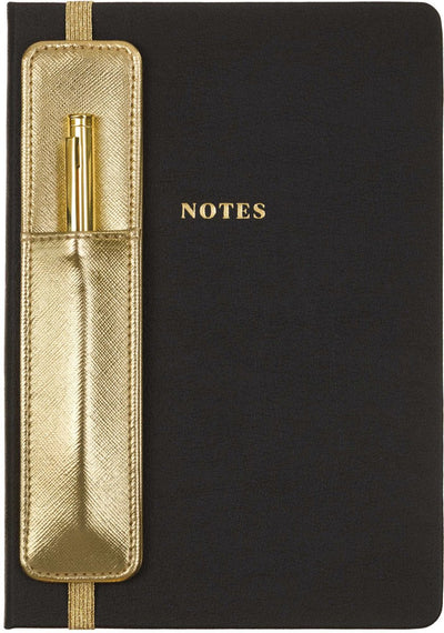 Carnet Eccolo - avec stylo et support - noir - trait - env. 15x20cm - ec-d457d