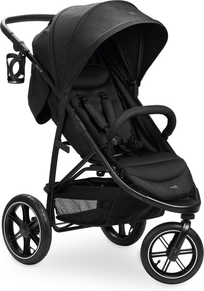 Hauck rapid 3 air - buggy - roue pneumatique - adapté à la ville et à la forêt - noir