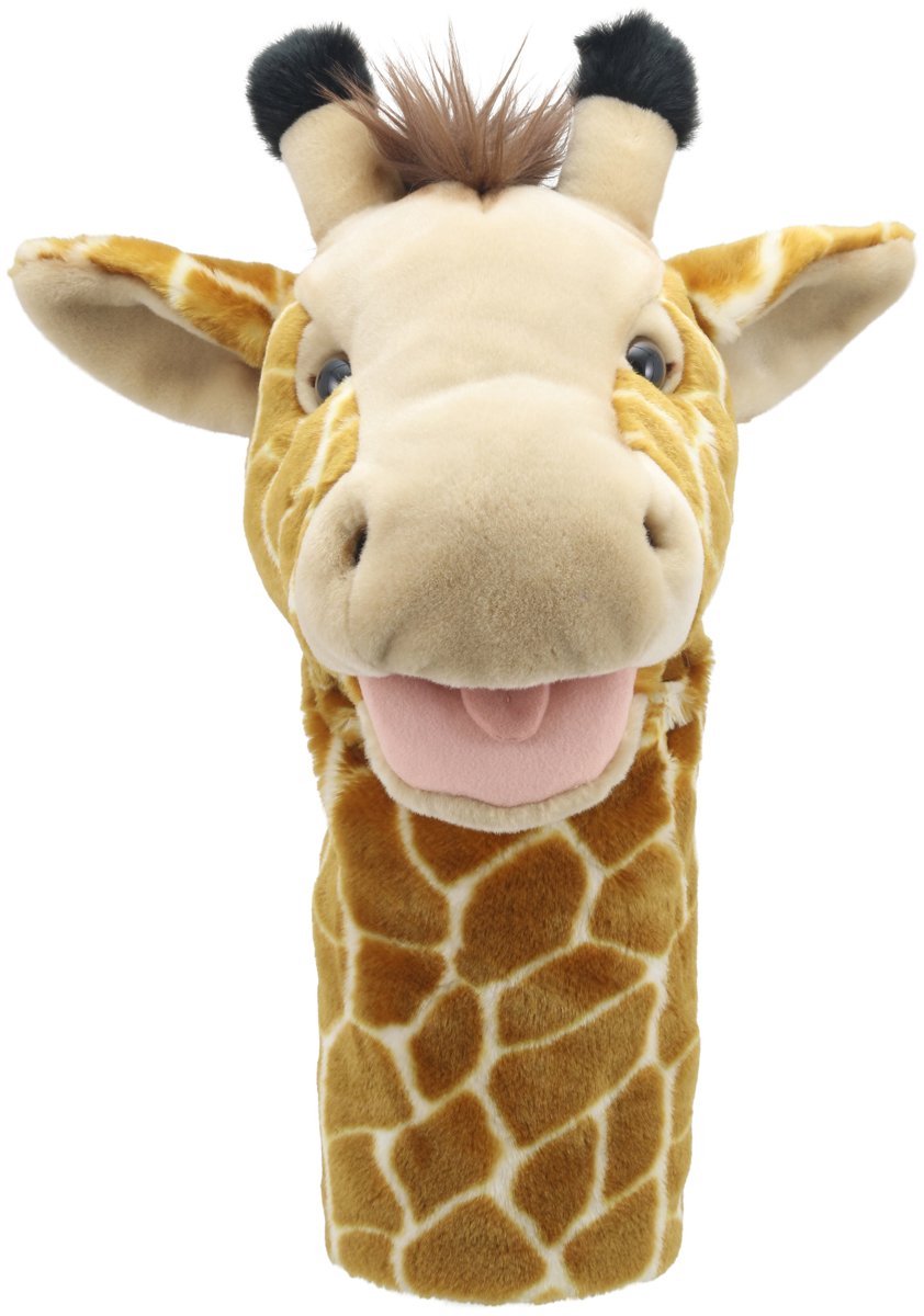 La société de marionnettes câlin girafe jumbo ami jouet.