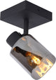 Lucide alion - spot de plafond (plafonnier) - 1xe14 - noir