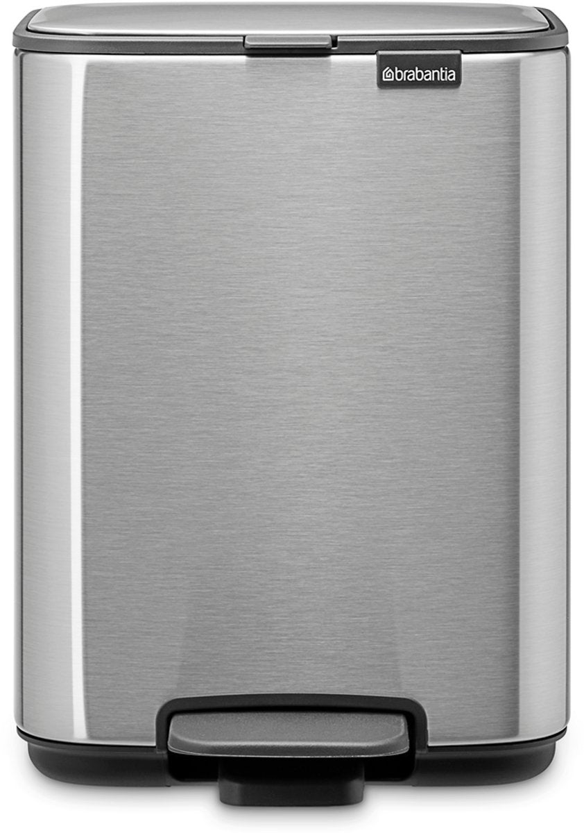 Poubelle à pédale Brabantia bo - 4 litres - salle de bain - acier mat résistant aux empreintes digitales