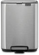 Poubelle à pédale Brabantia bo - 4 litres - salle de bain - acier mat résistant aux empreintes digitales
