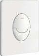 Plaque de commande d'air Grohe skate montage vertical blanc alpin