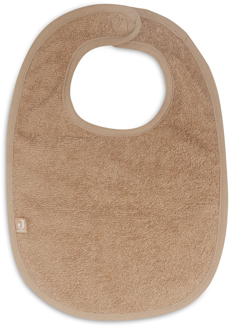 Jollein - bavoir en tissu éponge (biscuit) - coton - bavoirs bébé - 40 cm