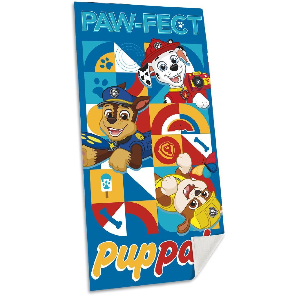Serviette de plage Paw Patrol 70x140 cm coton