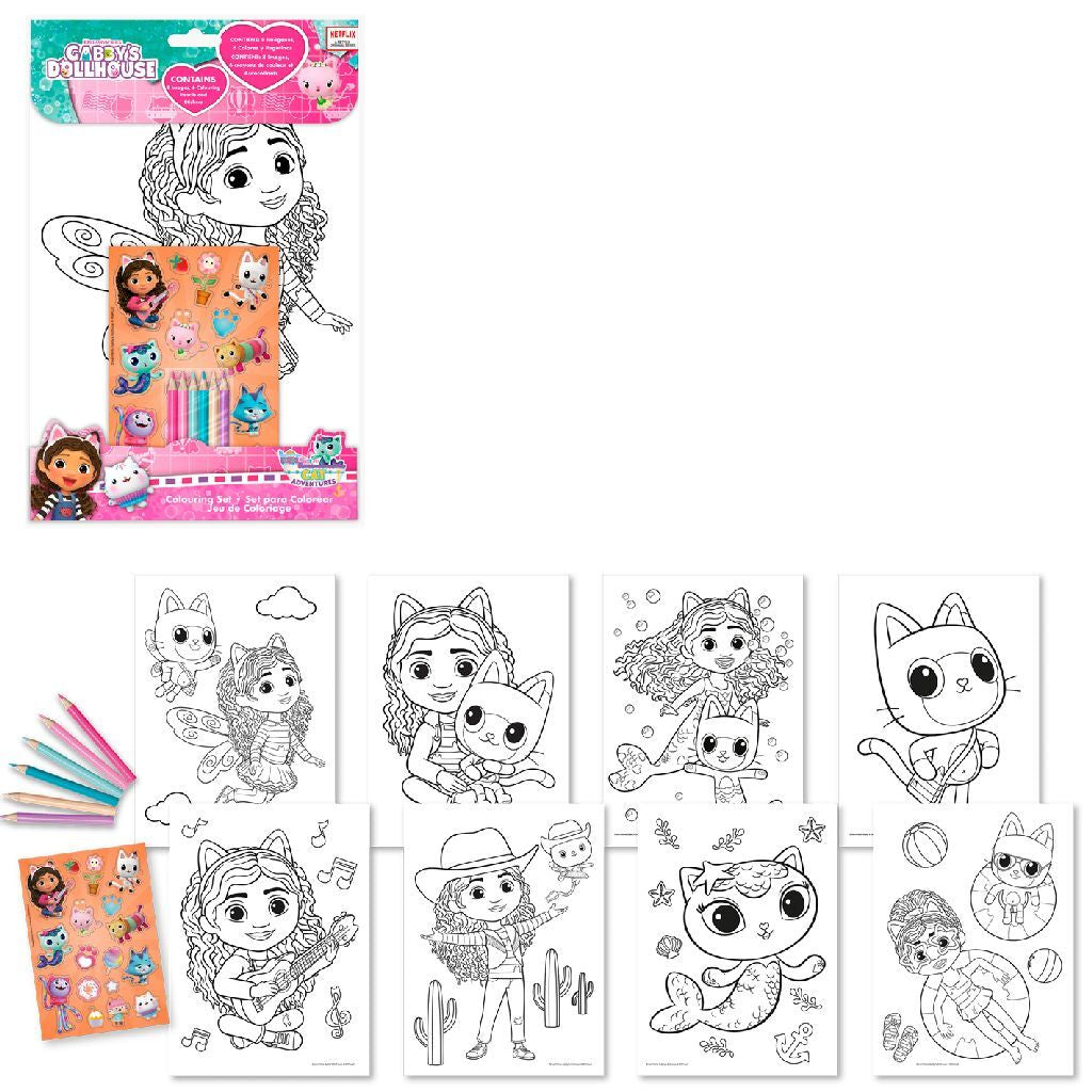 Maison de poupée de Gabby Ensemble de coloriage pour maison de poupée de Gabby #039;