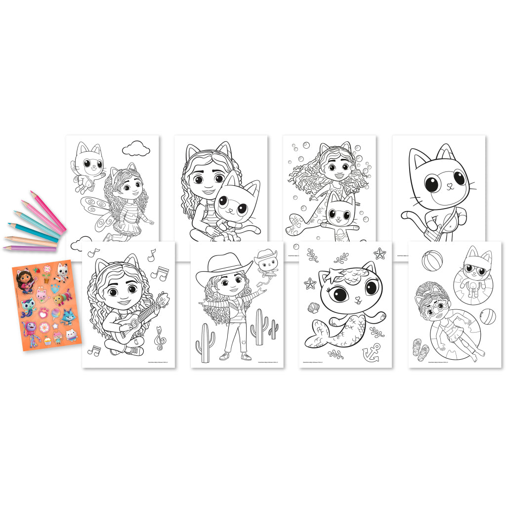 Maison de poupée de Gabby Ensemble de coloriage pour maison de poupée de Gabby #039;