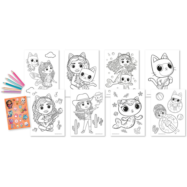 Maison de poupée de Gabby Ensemble de coloriage pour maison de poupée de Gabby #039;