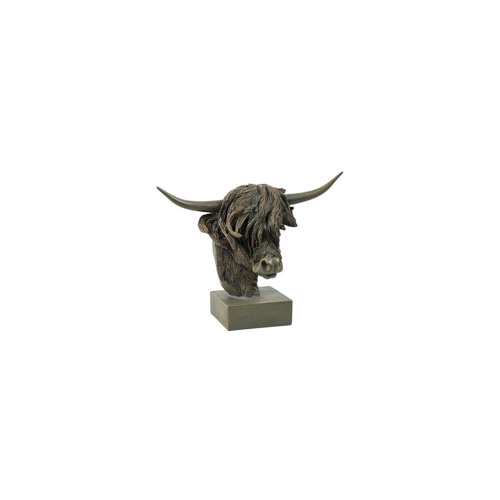 Statue Countryfield Highlander écossais marron h33cm