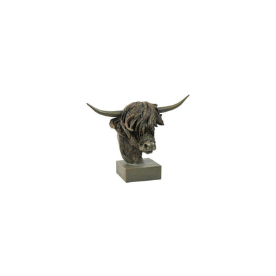 Statue Countryfield Highlander écossais marron h33cm