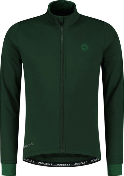 Rogelli veste de cyclisme essentielle hiver hommes - vert armée - s