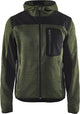 Blåkläder blaklader cardigan tricoté avec softshell 4930-2117 - vert armée noir - xxl