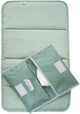 Kipkep Set de soins pour couches bébé - matelas à langer et étui à couches lavables - imperméable - vert pâle, vert - durable